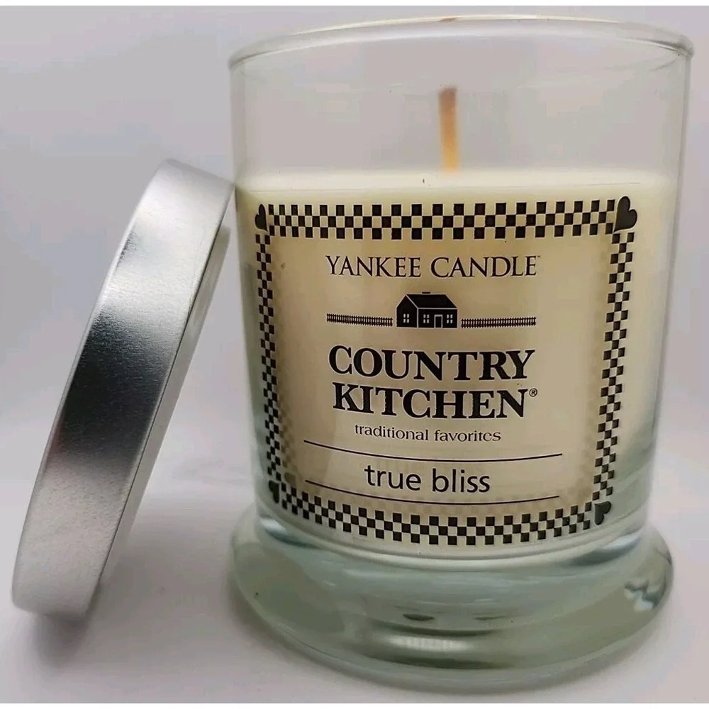 Yankee Candle Country Kitchen Tumbler‎ True Bliss Jar Candle 8 oz